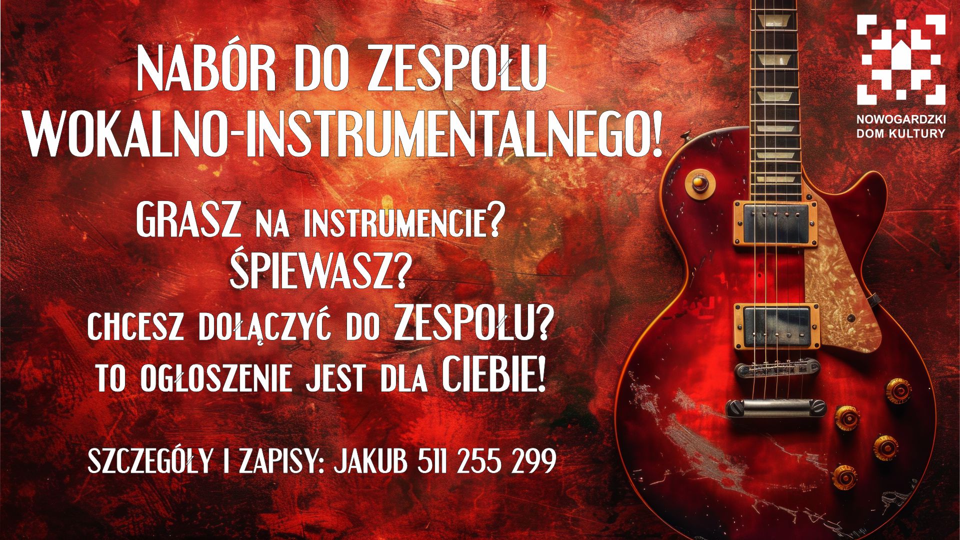 E.ART | GRASZ, ŚPIEWASZ PRZYJDŹ DO NDK!